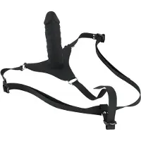 You2Toys - strap-on dildo - siliconen - zwart