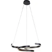 TRIO Design hanglamp Francis Ø 72cm - antraciet