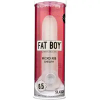 Perfect Fit - Fat Boy Micro Ribbed - penishuls (17 cm, wit)