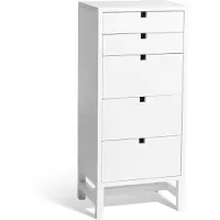 Mavis Falsterbo Ladekast Small 5 Lades Wit Gelakt - Ladekasten Berk White - 149735L