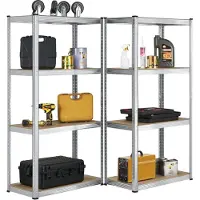 Juskys 2 stuks Magazijnstelling / Opbergrek - Easy - 160 x 80 x 40 cm