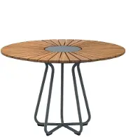 Houe CIRCLE Tuintafel Staal Grijs/Bamboe