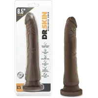 Dr Skin Dr. Skin 8,5 - levensechte dildo met zuignap (bruin, 20,5 cm)