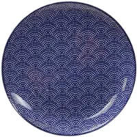Tokyo Design Studio Nippon Bord 20,6 Cm Dots - Dinerborden Porselein Blue - 17955