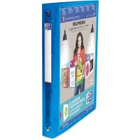 Oxford Presentatieringband Oxford Polyvision A4 4-rings O-mech 20mm blauw - 3 stuks