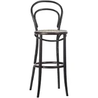 TON No 14 Barstool Cane 61 Cm - Barkrukken Beuken Coffee - 315 134-000129