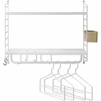 String Schap Hal Compleet Wit - Rekkensysteem (modulair) Gepoedercoat Staal White - STH-12