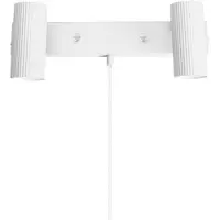 Globen Lighting Hubble 2 Wandlamp Wit - Wandlampen Metaal White - 483208