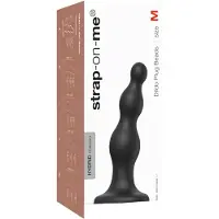 Strap-On-Me - Dildo Plug Beads - Zwart M