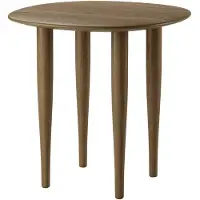 Brdr. Krüger Jari bijzettafel Ø45 cm Rookgeolied eikenhout