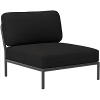 Houe Loungeset Module Level Chair Frame Dark Grey Cushion Char
