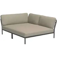 Houe LEVEL Knus hoekkussen rechts aluminium frame