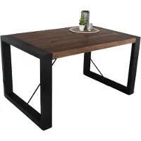 Lizzely Garden & Living Eettafel rechthoekig mangohout Jonas 140cm duurzaam mango tafel eetkamertafel hout