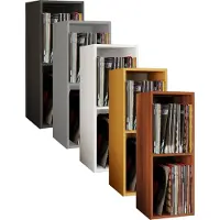 Hioshop Platto2 wandkast voor LP 2 planken beuken decor.