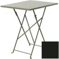 Ethimo Flower Inklapbare Tafel 55x70 Cm - Tuintafel Gegalvaniseerd Staal Sepia Black - FLTPRM1B48