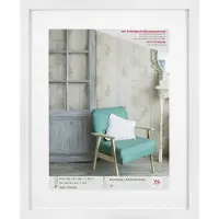 Walther design Stockholm - 3D MDF Houten lijst - Fotoformaat 40x50 - Kunstglas - Wit