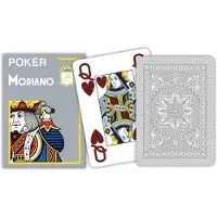 Usorteret poker speelkaarten grijs 4 index