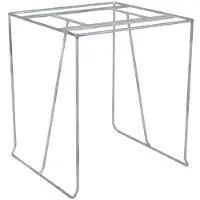 Brafab Sinarp Tafelstand 70x70 Cm - Bijzettafels en kleine tafels Staal Galvanized - 1457