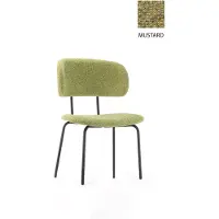 Workliving Eetkamerstoel Bo RS - Society Boucle Mustard