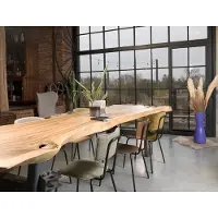 Workliving Eetkamerstoel Bo Society - Boucle Petrol