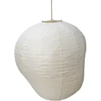 Ferm Living Kurbis Lampenkap Naturel 60 Cm - Lampenkappen Washi-papier Natural - 1104268211