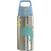 SIGG - Geïsoleerde Kinderen Waterfles - Shield One Therm Walvisvriend - Voor Koolzuurhoudende Dranken - Lekvrij