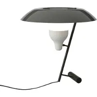 Astep Model 548 Tafellamp Donker Gepolijst / Grijs - Tafellampen Messing Black - T03-T12-20BG