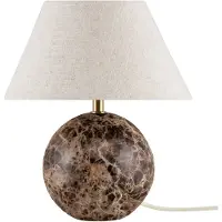 Globen Lighting Castello 24 Tafellamp Bruin - Tafellampen Marmer Brown - 512206