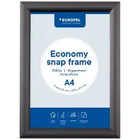 Usorteret Economy Kliklijst – Posterlijst – A4 – 21 x 29,7 cm – 25mm – Aluminium – Zwart