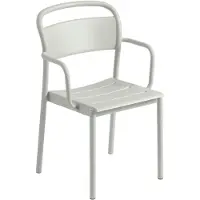 Muuto Linear Steel armstoel Grey (RAL 7044)