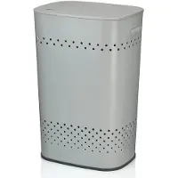 kela Wasmand Malaga Met Zitdeksel Grijs 57,5 cm