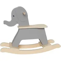 Jabadabado Elephant Hobbelpaard - Speelgoed Hout Grey - W7249