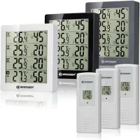 Bresser Weerstation - - Tmeo Hygro Quadro - 4 sensoren - Temperatuur en luchtvochtigheid - LCD-scherm