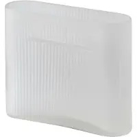 Muuto Ridge Vaas White Frosted Glass | H: 16.5 cm