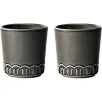 PotteryJo Tulipa beker 20 cl 2-pack Almost black