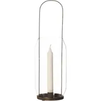 ERNST lantaarn voor kaars 40 cm Taupe