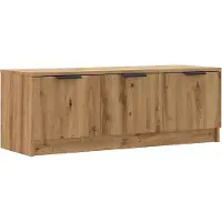 vidaXL Tv-meubel 102x35x36,5 cm bewerkt hout artisanaal eikenkleur