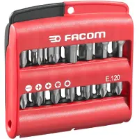 Facom E.120PB Bitset 28-delig Kruiskop Phillips, Kruiskop Pozidriv, Inbus, Binnen-zesrond (TX)