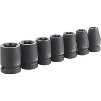 Expert by Facom Set Impactdoppen Torx | 1/2" | 7 Stuks - E041605