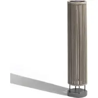 LES JARDINS Vloerlamp Rop&Strip hoogte 120cm, 3.000 K, 500 lm Rop&Strip, dimbaar, bruin / roest, Aluminium, Modern, Solar buitenverlichting