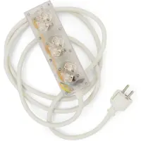 Pedestal Power Bar 2 m - Lampsnoeren & lampverlengstukken Kunststof Ghost - 996 102 025