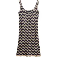Superdry Gebreide jurk marine / goud