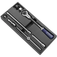 Expert by Facom Module met Hulpstukken | 1/2" Metrische Maten | 8 Stuks - E032924