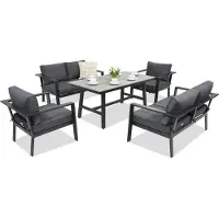 Garden Point Aluminium tuinmeubelen Sydney 6 antraciet