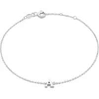 Isabel Bernard Saint Germain Rachel 14 karaat witgouden initiaalarmband met letter voor dames