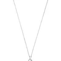 Isabel Bernard Saint Germain Chloé 14 karaat witgouden initial ketting met letter voor dames