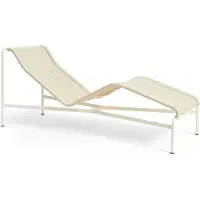 HAY Palissade Cord chaise longue Cream white