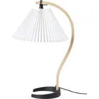 Gubi Design tafellamp Timberline, hout licht, Woon-/ Eetkamer, Textiel / Stof / Zijde, Design, tafellamp