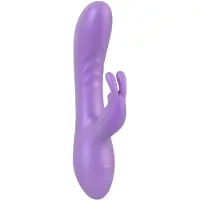 Sweet Smile Smile - vibrator met clitorisstimulator - siliconen - paars