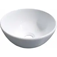 Saqu Rise waskom 24x24x12cm porselein glans wit